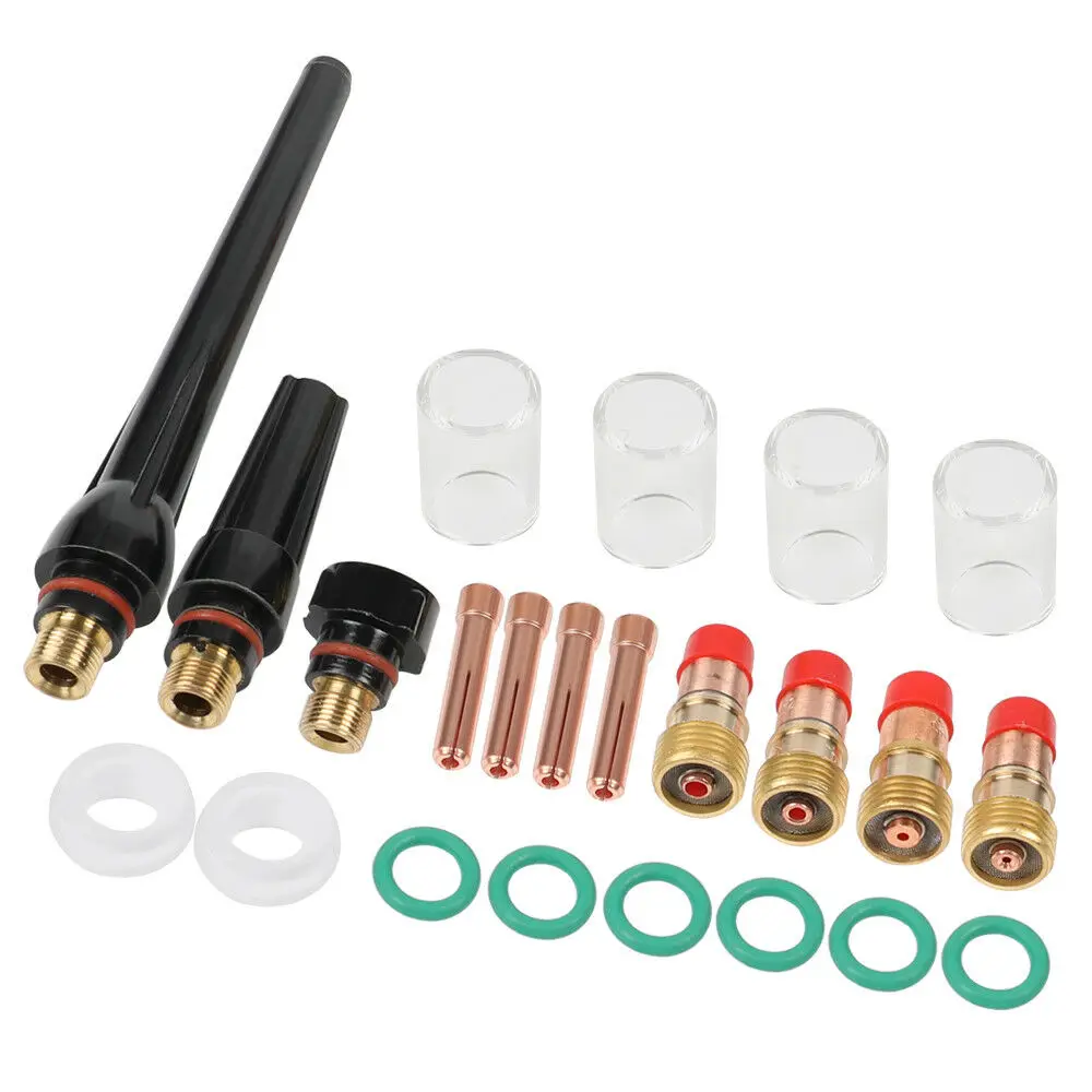 Горячая 1 компл. TIG сварочный фонарь Stubby газовый объектив стекло чашки аксессуары