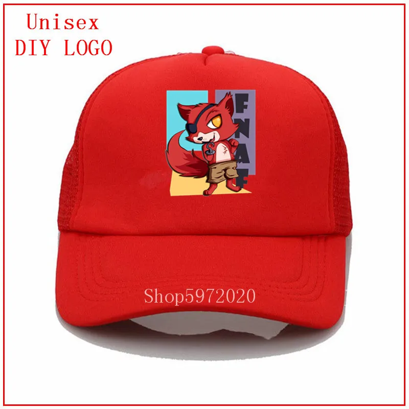 Мужская кепка с козырьком Foxy FNAF Freddy летняя для мужчин и женщин модная сетчатая