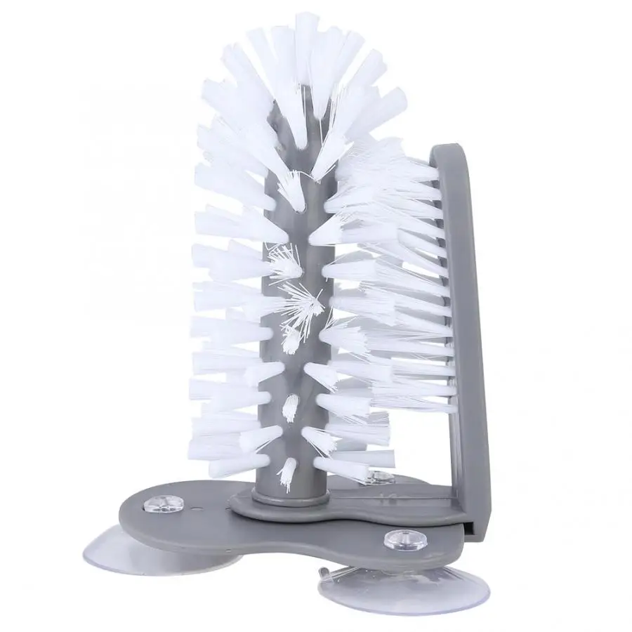 Настенная присоска Тип щетка Стекло бутылку воды Термо Кружка очиститель