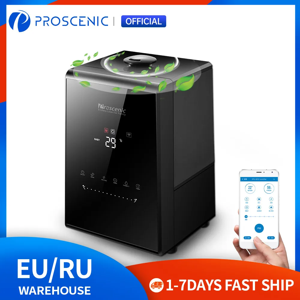 

Увлажнитель воздуха Proscenic 808C, л, с сенсорным экраном