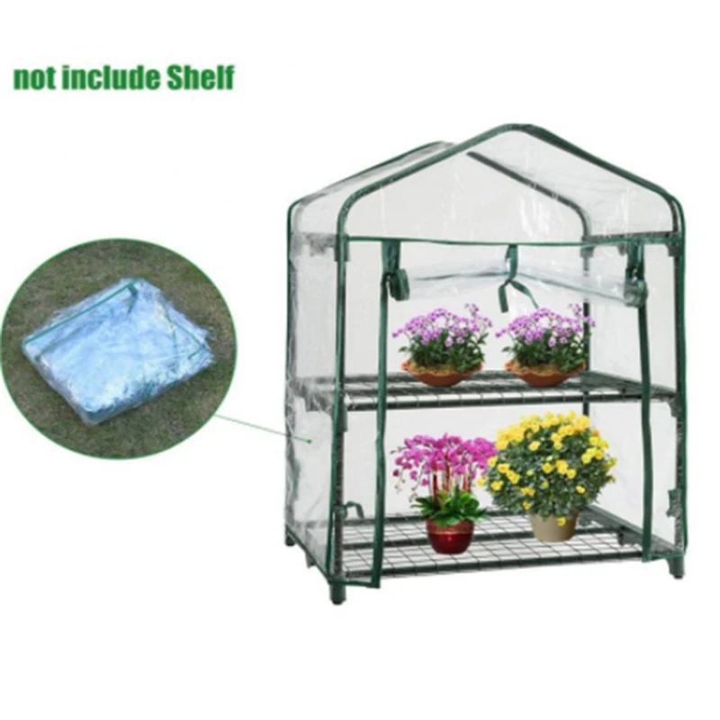 

N Greenhouse Cover PVC Plant Greenhouse Replacement Cover Mini Walk-in Greenhouse for Gardening Flowerpot Indoor Outdoor HG996