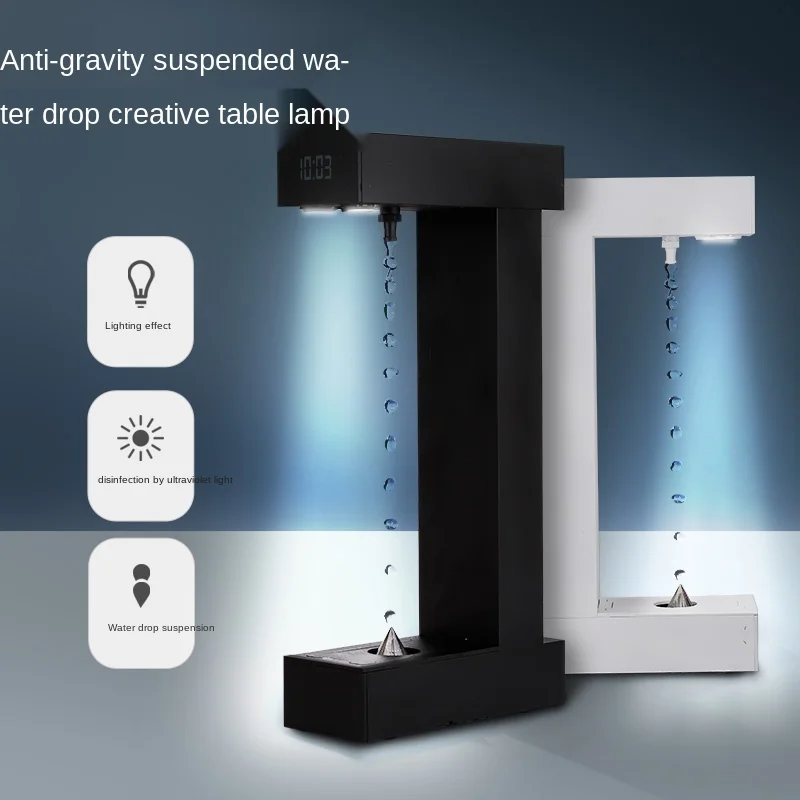 

Anti-gravity Time Glass Anti-gravity Suspended Water Droplets Flow Back Office Decoration Black Technology Creative Products