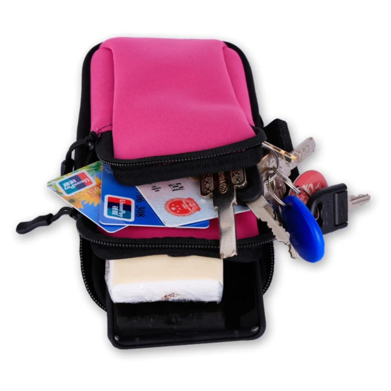 Спортивный нарукавник для бега чехол на молнии фитнеса Универсальный спортивный