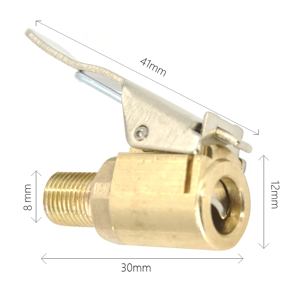 Латунный патрон насоса для автомобиля грузовика колесных шин 8 мм зажим