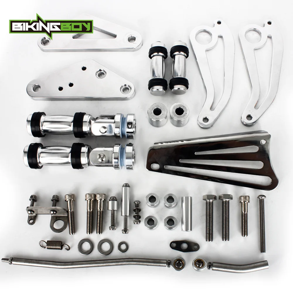 Передние контроллеры BIKINGBOY подножки для Yamaha XVS 1100 V-Star Custom Classic Silverado 99 00 01 02 03 04 05 06 07