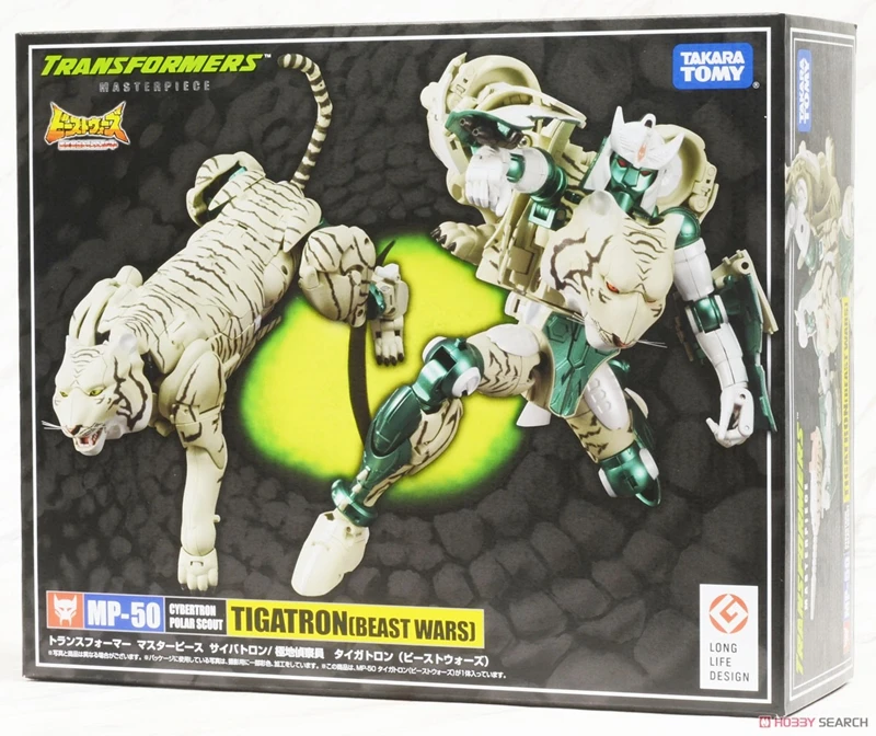 Трансформер MP-50 MP50 BW зверьки войны белый тигр воин с бонусным пятном ПВХ