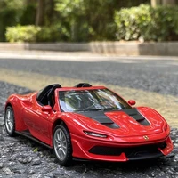 132 ferraris j50 car model alloy car die cast toy car model sound and light pull back childrens toy collectibles