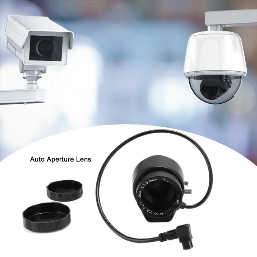 720P 3 5 8 мм объектив с фокусным расстоянием CCTV HD автоматической диафрагмой