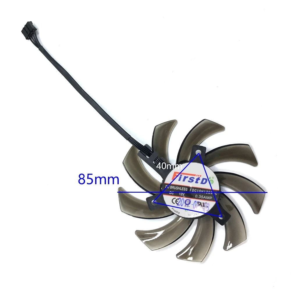 

Аксессуары для замены вентилятора, 4pin 85 мм, новый запасной аксессуар для Maxsun GTX1060 1070 1070TI 10