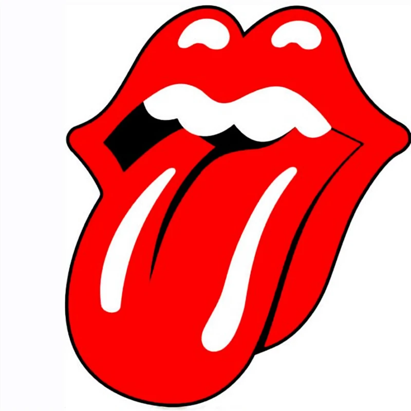 

High Quality Dazzle Colorful Music Tongue Car Sticker Pvc Suitable for Bumper Auto Window Laptop Decoration Decal 14cm*12cm