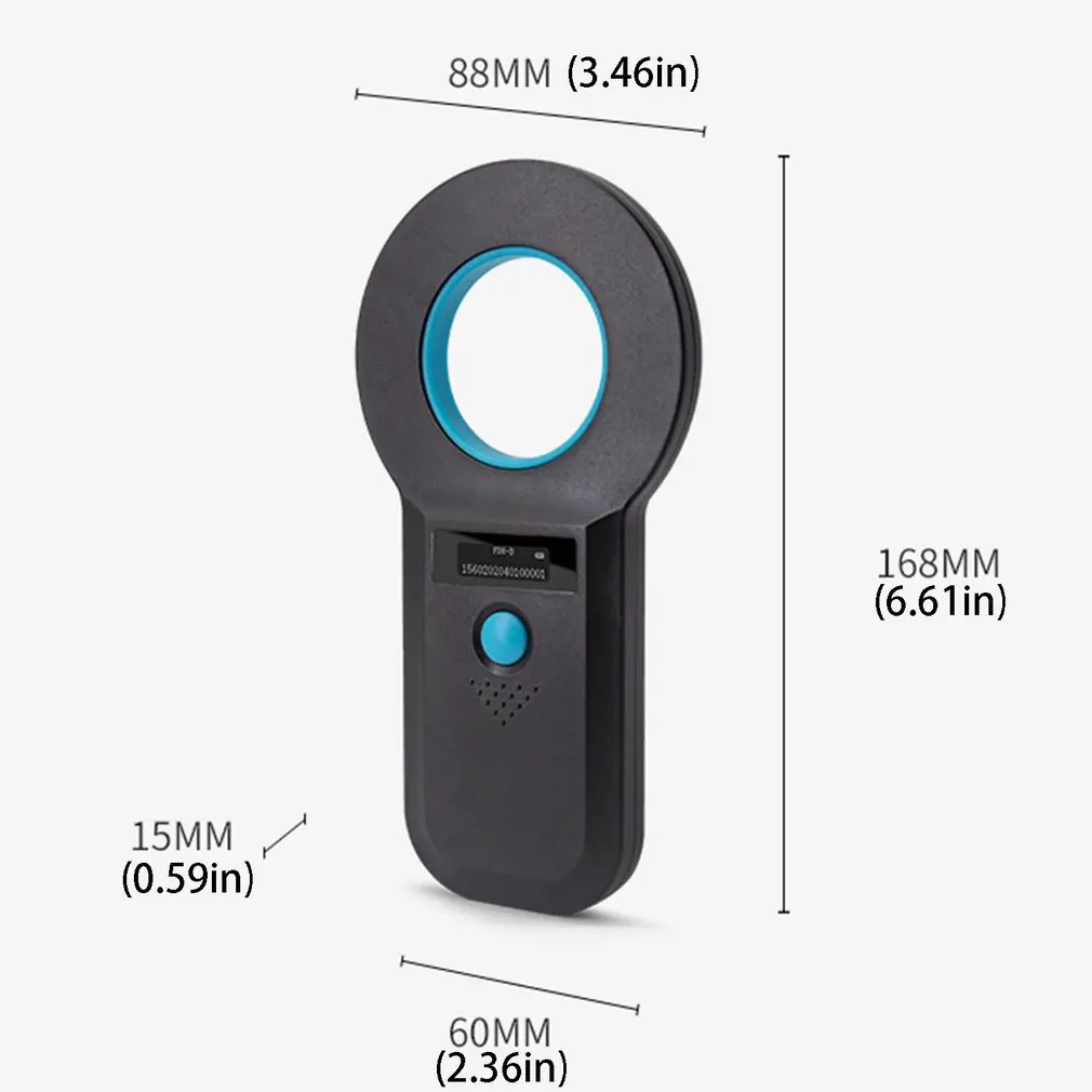 

W90B Pet ID Scanner Animal ID Card Reader USB Transponder Portable Digital Cat Dog Tag Microchip Scanner