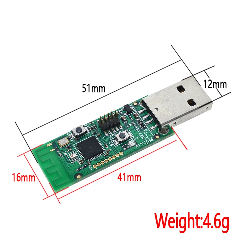 Беспроводной Zigbee CC2531 анализатор голых досок пакетного протокола модуль USB интерфейс ключ захват модуль пакета