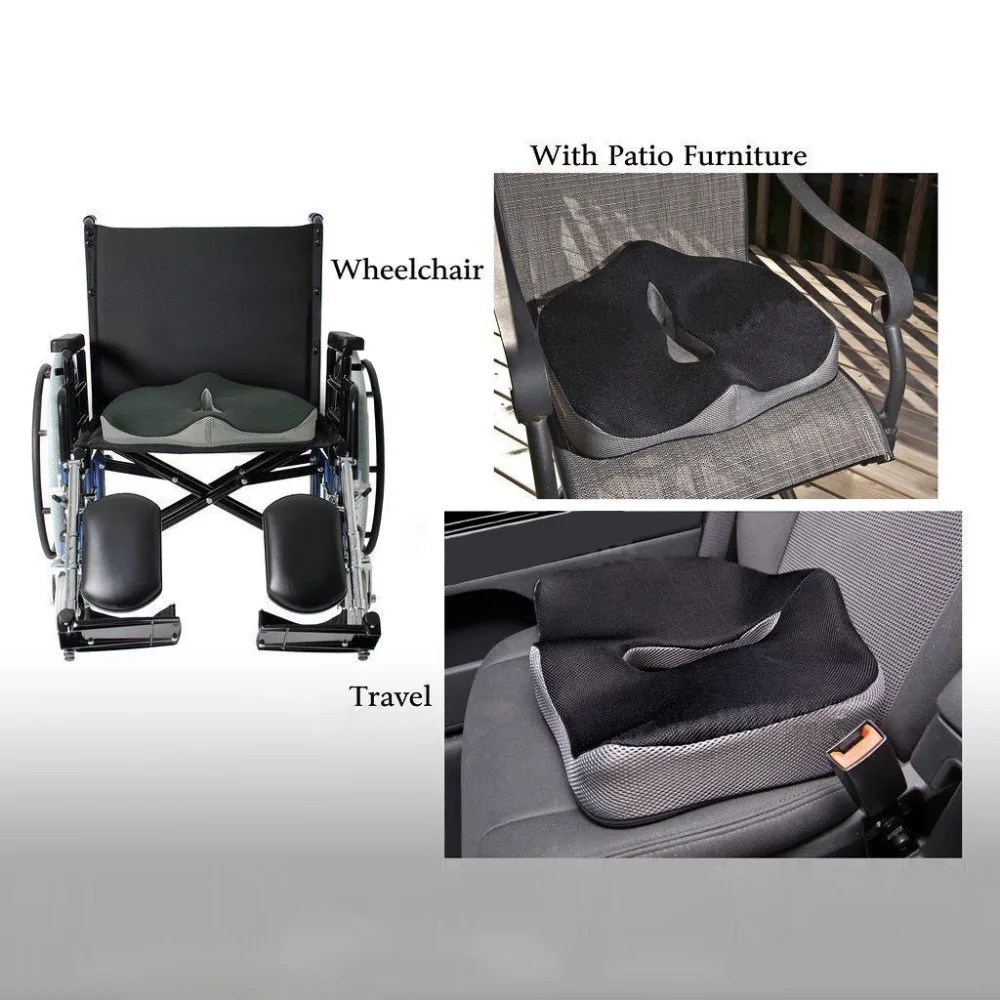 Dannyкарл Автомобильная подушка для сиденья из пены с эффектом памяти Tailbone Sciatica Sacrum