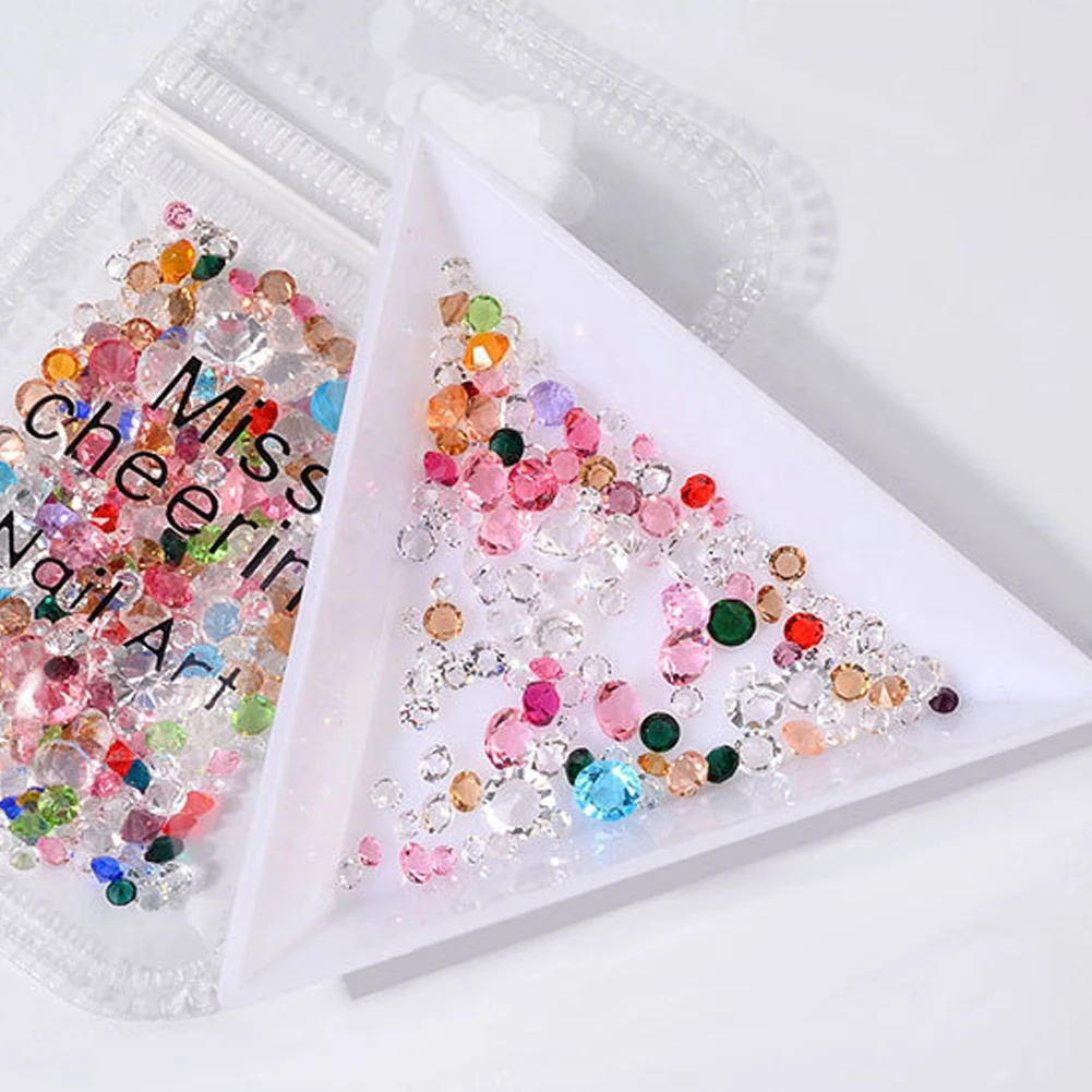 10g стеклянные стразы блестящий мини смешанный для Неил арта украшения кончиков