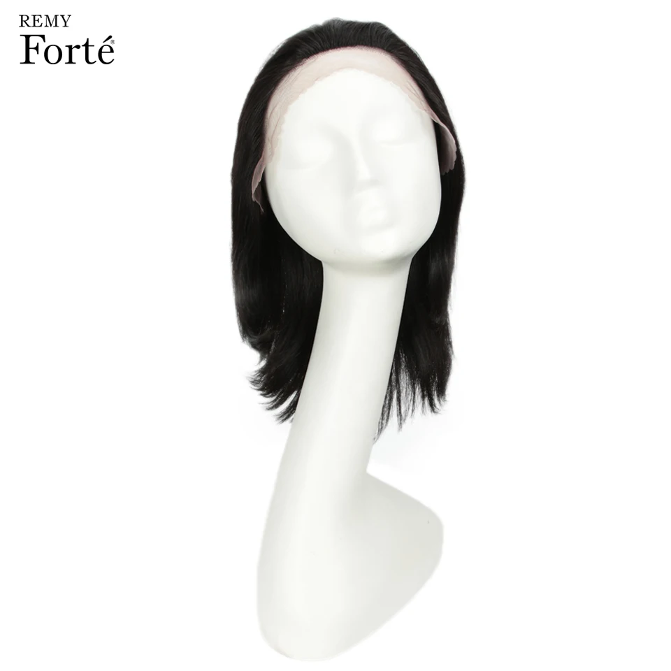 Remy Forte парики из натуральных волос на кружеве короткие светлые прямые настоящие