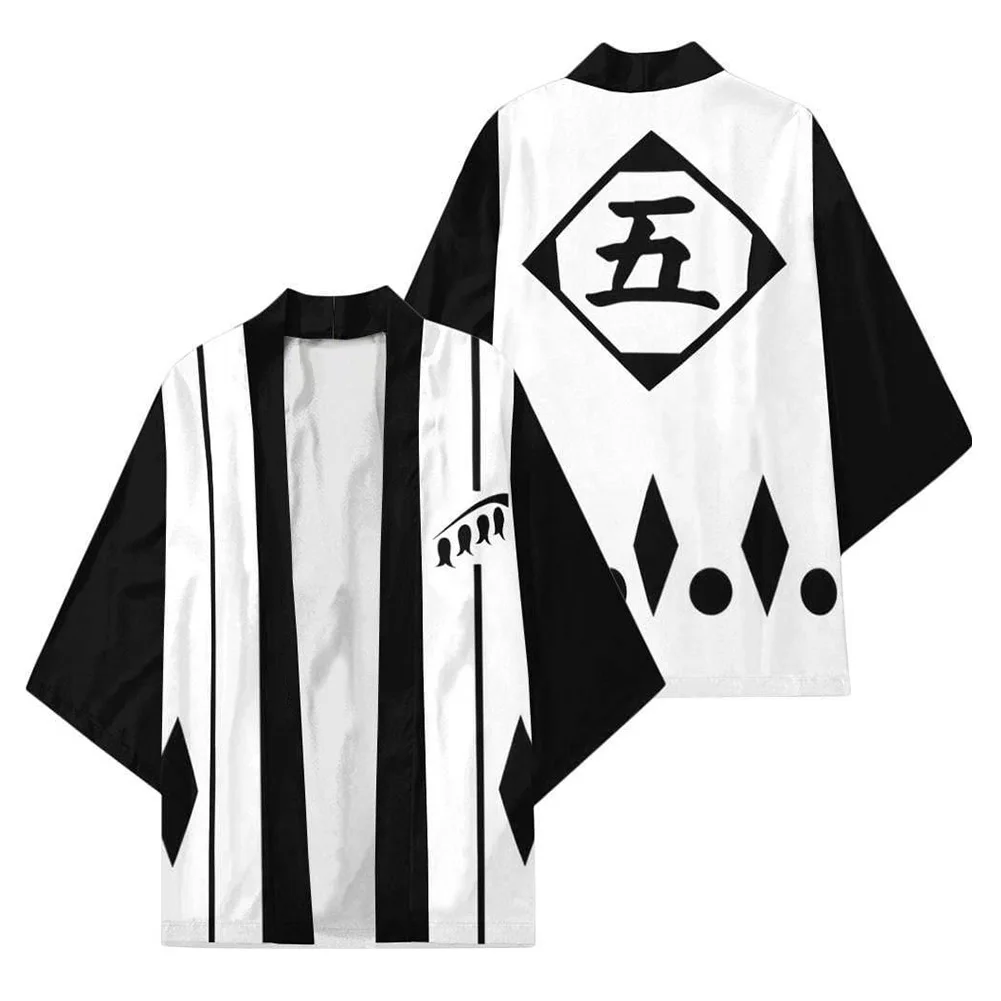 Отбеливающая Hitsugaya Toushirou/Zaraki Kenpachi/Aizen Sousuke/Ku Cosplsy накидка кимоно кардиган халат