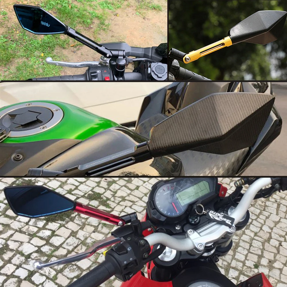 Синие антибликовые зеркала заднего вида на руль мотоцикла 2020 для Yamaha xjr 1300 400 drz sm
