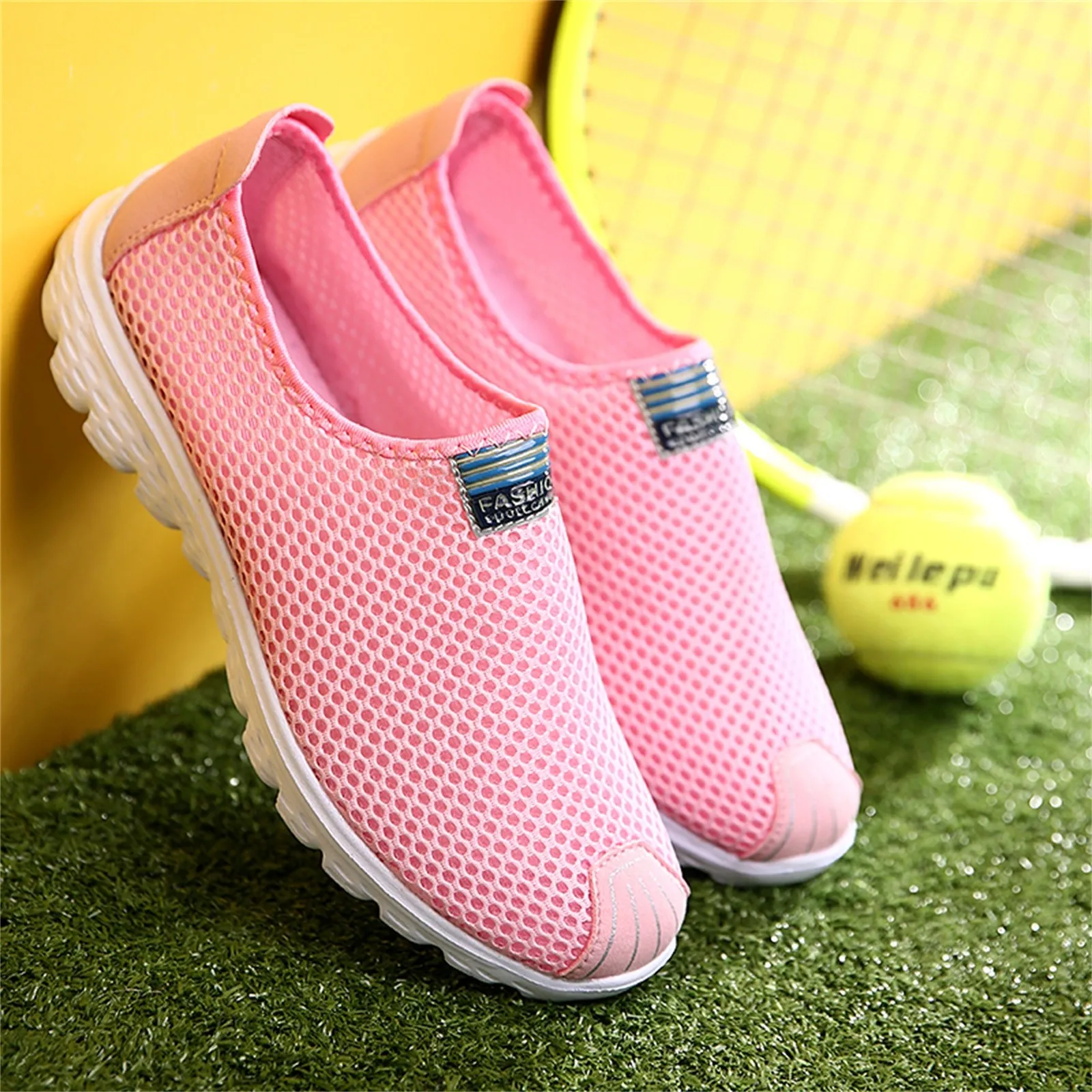 

Men Shoes Sneakers Women Breathable Air Mesh Sneakers Slip on Summer Non-leather Casual Light weight Sock Shoes Man Sneakers #30