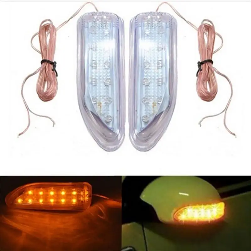 

2 шт., Автомобильные светодиодные лампы для зеркала заднего вида, 12 В