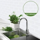 Обои для стен, керамическая плитка, самоклеящиеся, водонепроницаемые и термостойкие, виниловые, большие размеры, 12 х12 дюймов