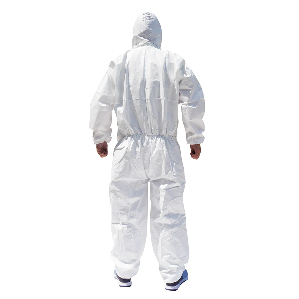Одноразовые комбинезоны с пылью и капюшоном нетканые пыленепроницаемые одежда