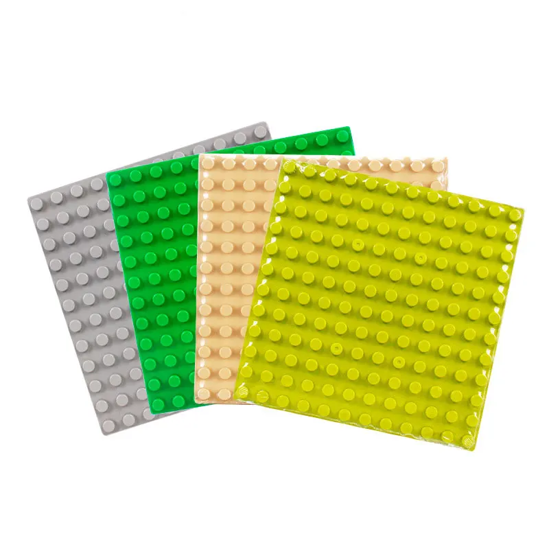 

Kids Diy Building Blocks Baseplate 12X12Cm Big Size Base Plate Puppet Animal Combination Educational Toys for Children Gifts
