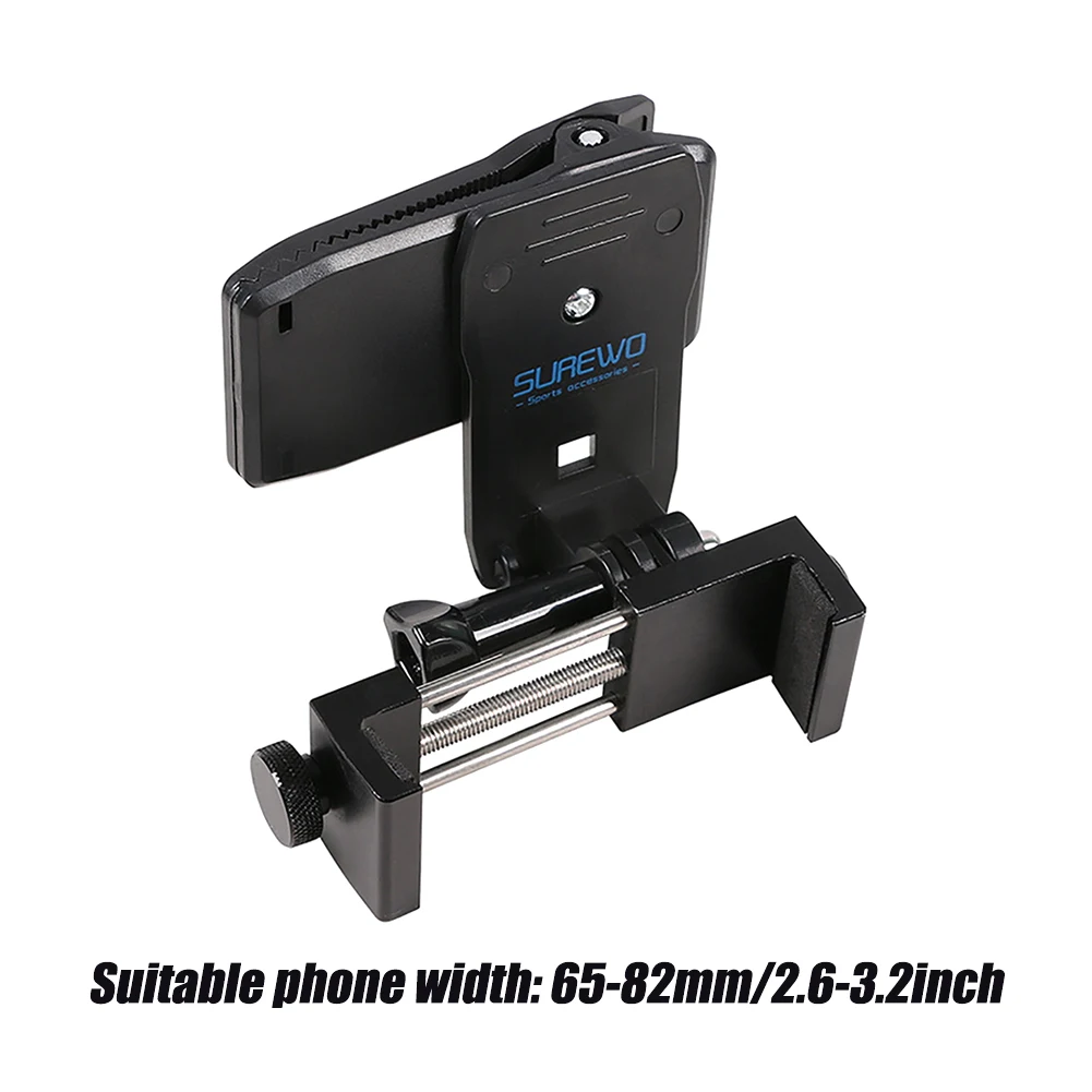 black action camera outdoor sports fixing shoulder strap mount adjustable phone holder backpack clamp accessories fit for gopro free global shipping