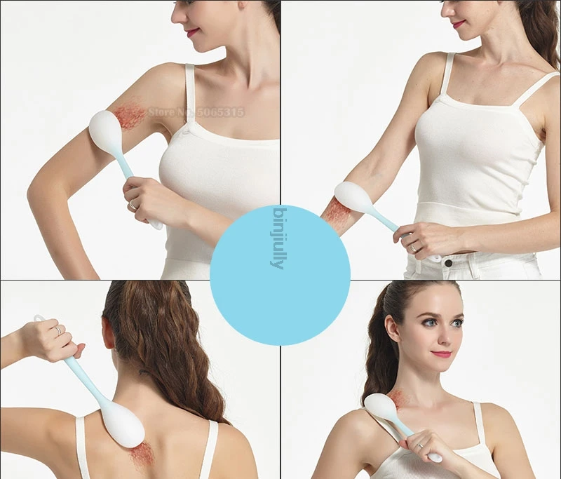 Хлопать меридианы хлопать ладонями коснитесь спины массажер силикагель молоток