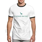 Мужская хлопковая футболка с логотипом Cathay Pacific, новинка, классная футболка с логотипом летательного аппарата Боинг, аэробус Джамбо, Локхид