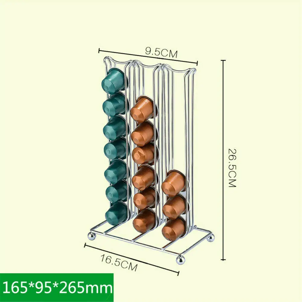 42pcs Silver 24/36/40/42 вращающийся капсула Кофе капсула большой K-cup Дисплей стойки Pod держатель для combinacapsule - Цвет: 42pcs Silver