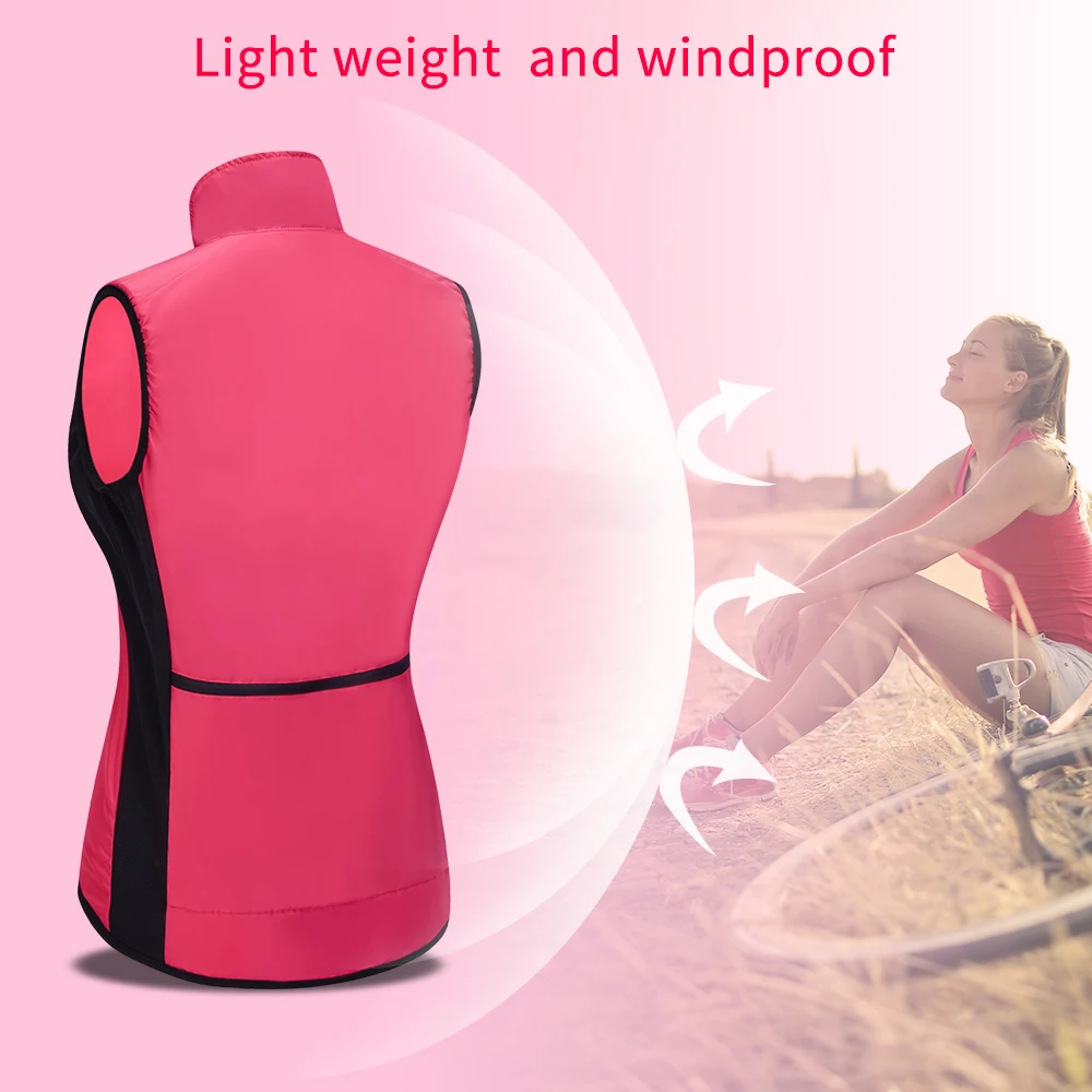 Женский велосипедный жилет WOSAWE ветрозащитная сетчатая Свободная безрукавка для