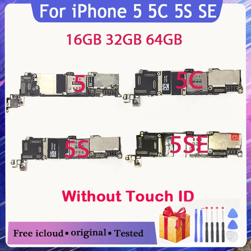 Оригинальная материнская плата для iphone 5 5C 5S 5SE разблокированная с системой IOS