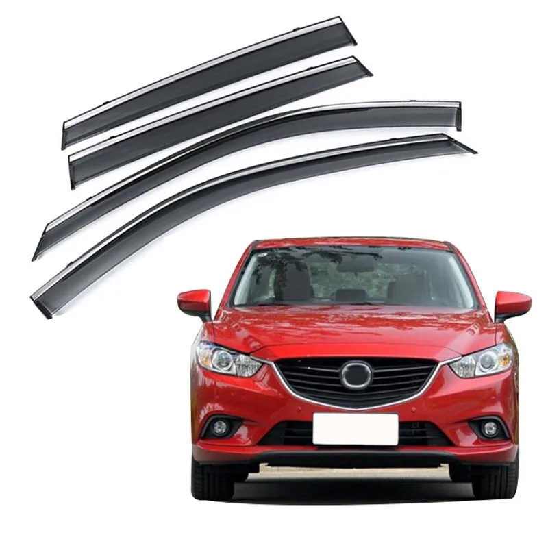 Auto Window Visor Rain Shield Side Windows Shade Sun Decorative Fit For Mazda 6 Atenza Sedan 2014 2015 Car Accessories