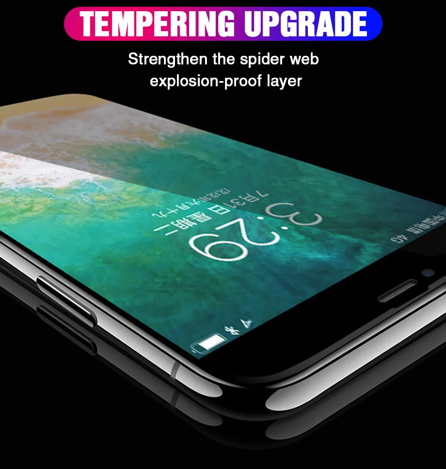 200D изогнутое закаленное стекло для iphone 7 6 6S 8 Plus протектор экрана на iphone X XS MAX XR защитное стекло на iphone 11 PRO MAX