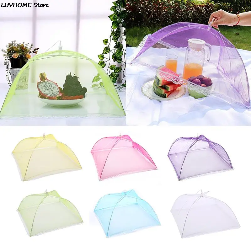 1PCS Large Pop-Up Mesh Screen Protect Food Cover Tent Dome Net Umbrella Picnic Protector Anti Fly Mosquito Kitchen Cooking | Дом и сад