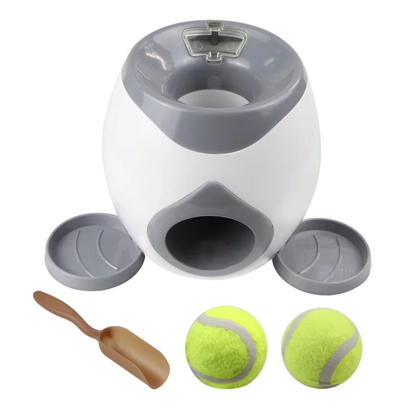 

Dog Feeding Reward Machine Pet Ball Launcher Toy Dog Tennis Food Reward Machine Slow Feeder Interactive Training Intelligent