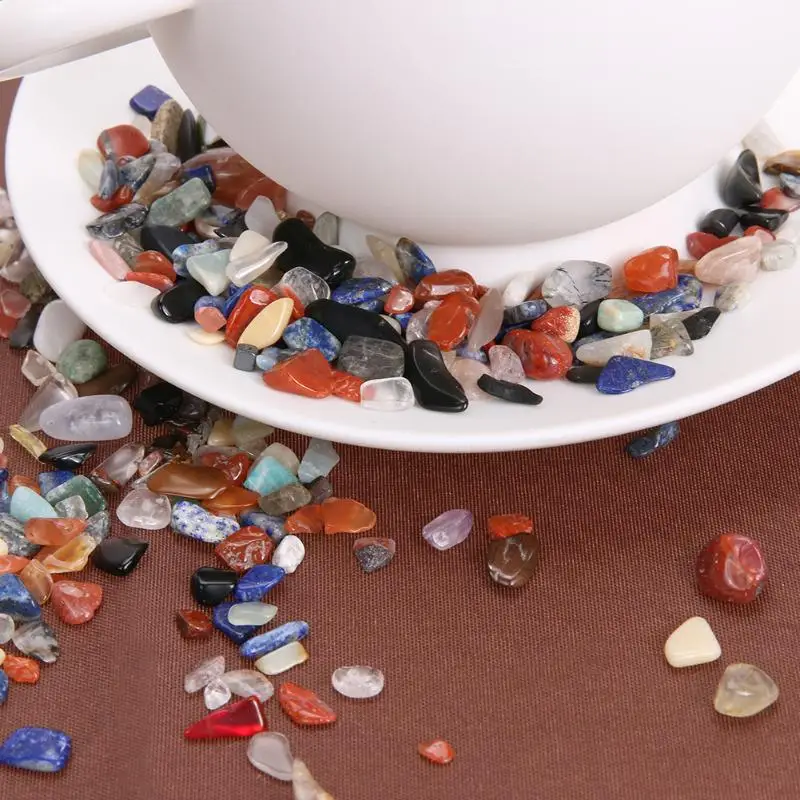 

100g/Bag Colorful Irregular Tumbled Stones Gravel Gemstone Rock