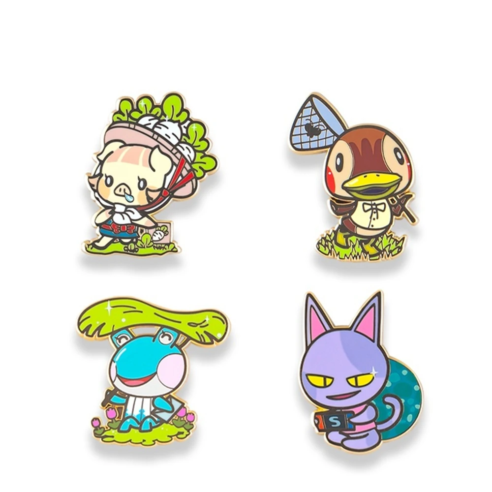 Животное НПЦ Дейзи Maes качается лилии Mollys Pin Милая брошка мультфильм рюкзак