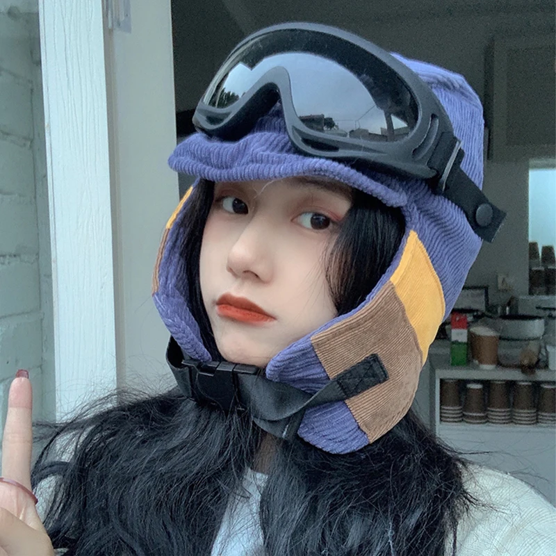 Шапки-авиаторы Foux для мужчин и женщин зимняя шапка-Авиатор Русская Шапка меховые