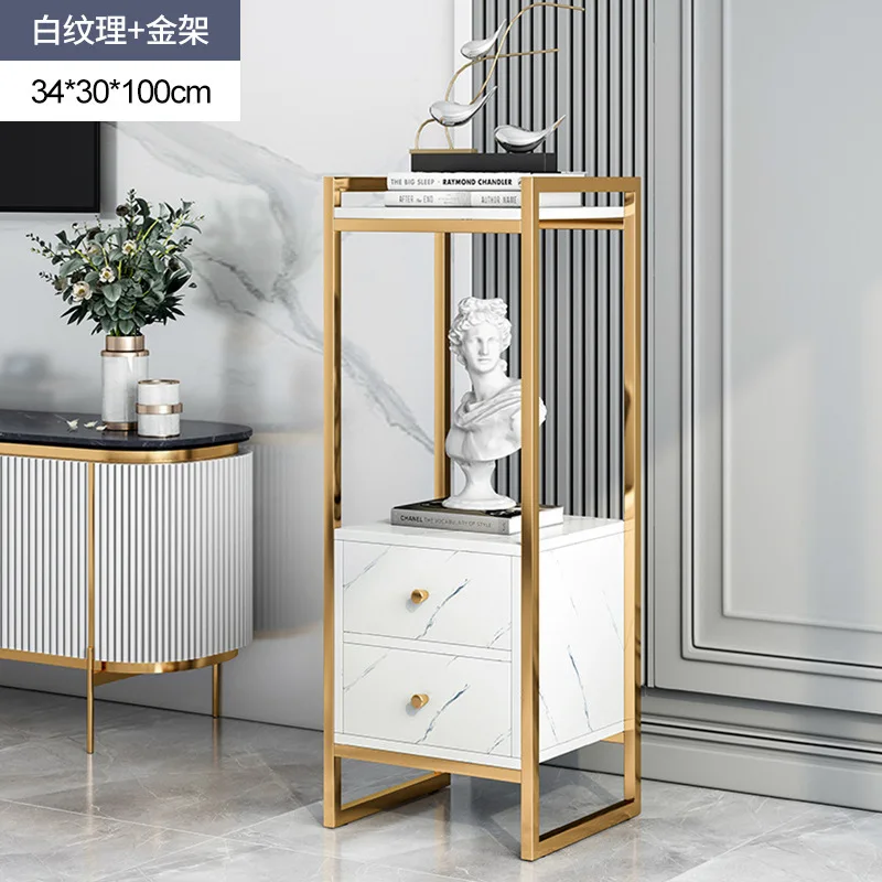 

Flower stand high-end living room bedroom high-end high-end 2021 new flower shelf light luxury floor-standing magazine rack