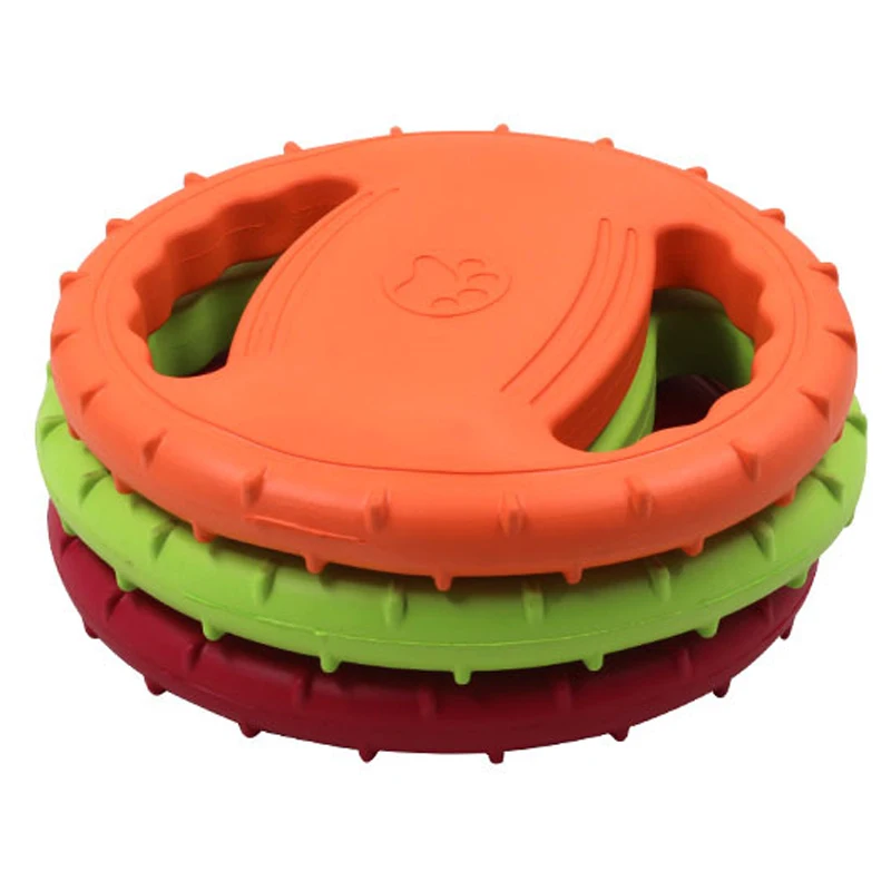

Dog Toys Flying Discs EVA Foam Pet Interactive Toys Flying Saucer Shape Chew Teeth Dog Toys Flying Discs