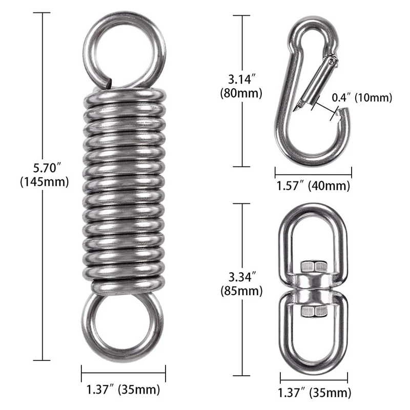 Подвесной комплект для качания крыльца с тяжелым подвесным поворотным