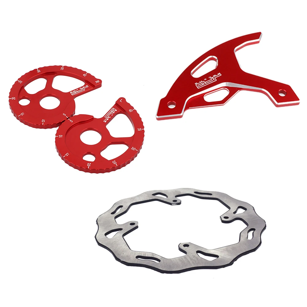 

Motorcycle Front Brake Disc Chain Adjuster Rear Brake Disc Cover For HONDA CRF150F CRM250 AR XR 250R 250L 400R 600R