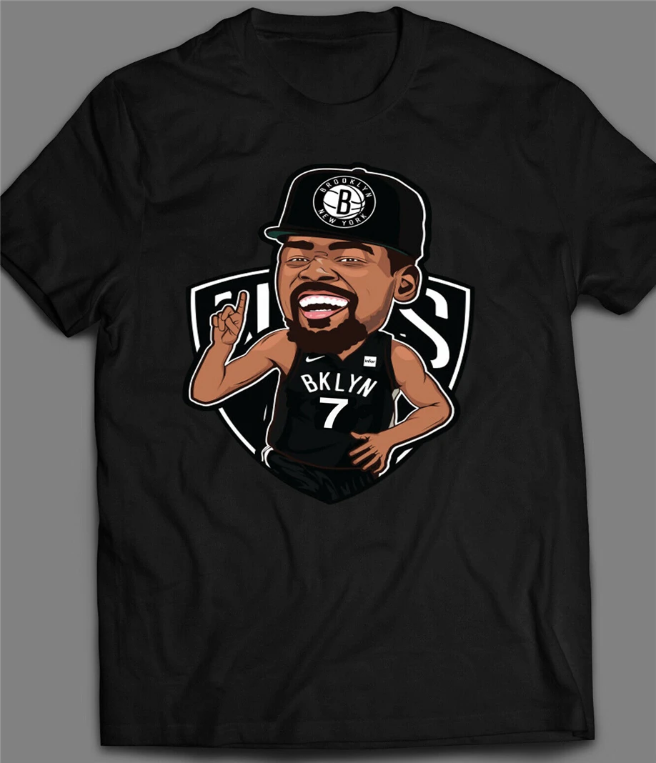 Бруклин Кевин Дюрант #7 мультфильм искусство Нью-Йорк