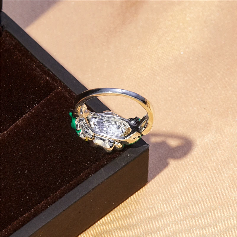 

New Classic Simple Popular Engagement Wedding Jewelry Fashion Rose Women Ring Gift Couple Valentine's Day Jewelry Wholesale