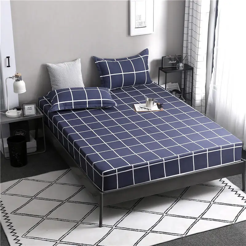 Геометрический чехол для девочек матрас мальчиков дышащий кровати защитный