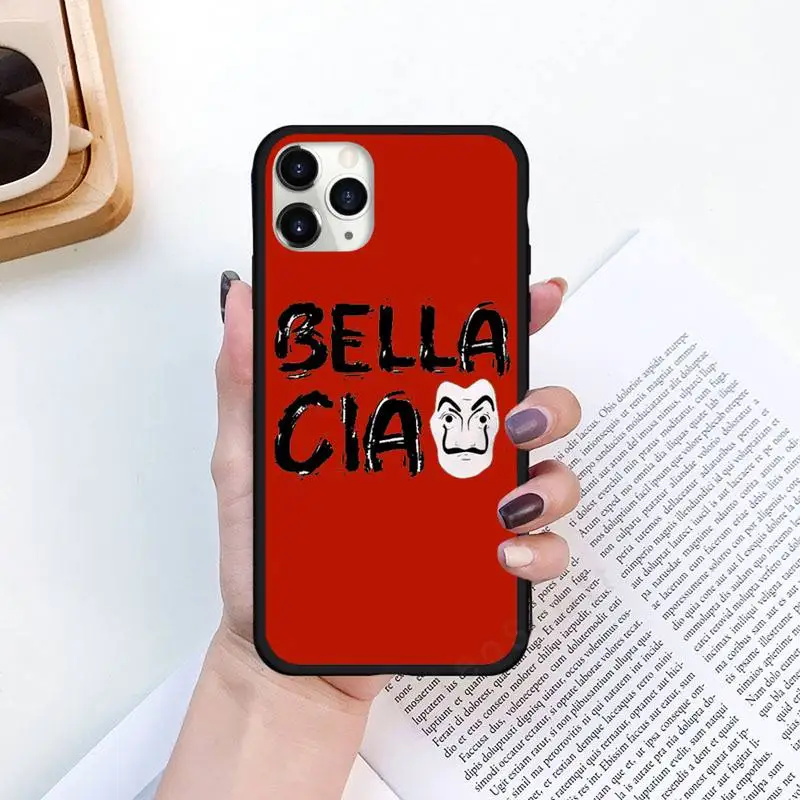 

La Casa De PapelMoney Heist Tees TV Phone Case for iPhone 11 12 mini pro XS MAX 8 7 6 6S Plus X 5S SE 2020 XR Luxury shell funda