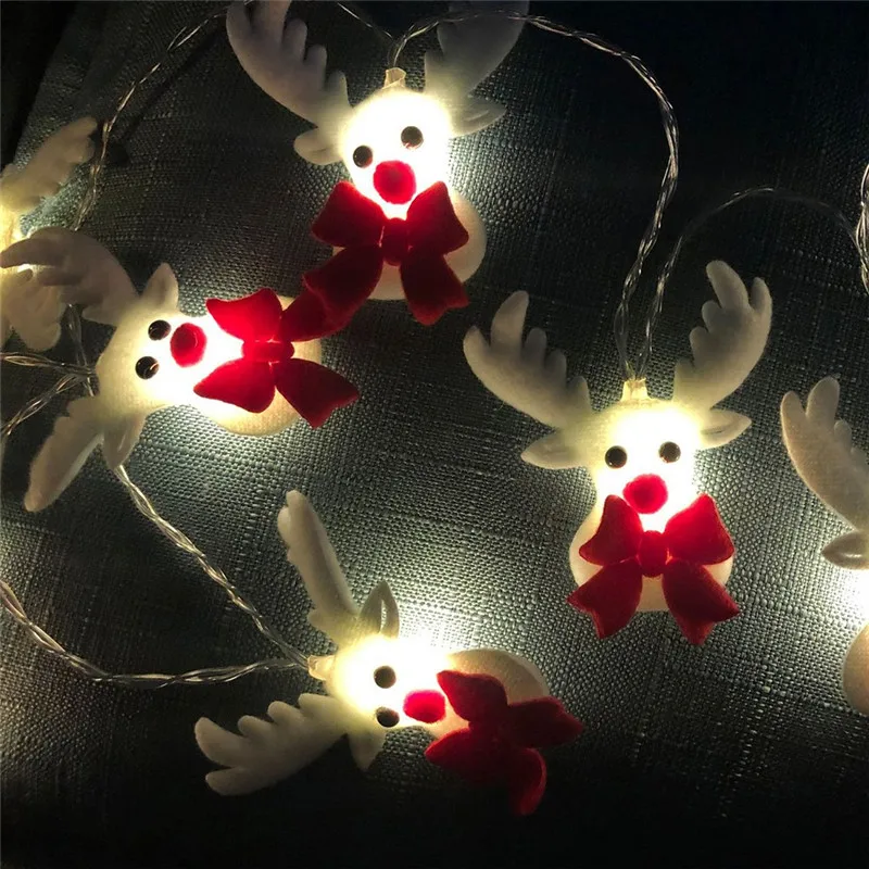 

LED Christmas Decoration Snowman Light Strings Christmas Tree Holiday Party Decoration Lantern For Home Navidad Holiday Lights