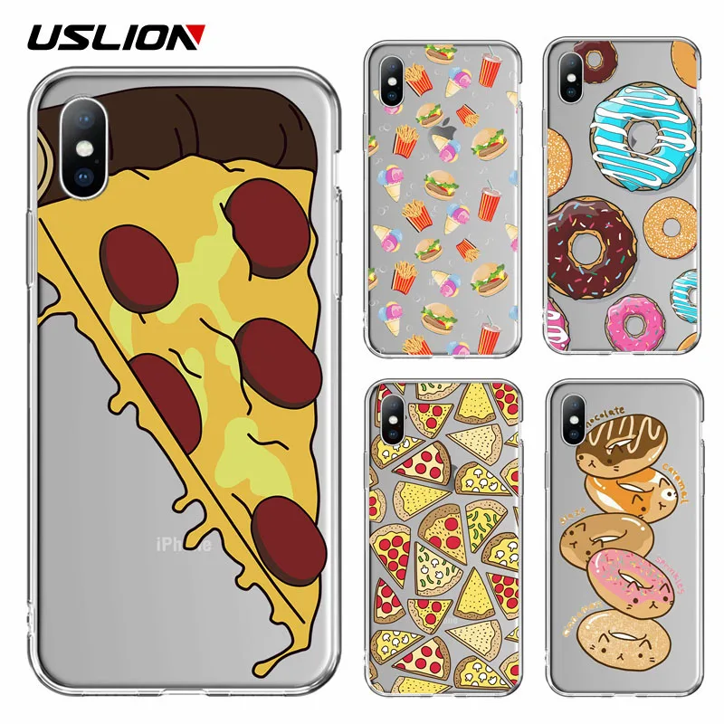 USLION Чехлы для iPhone X XS XR Xs Max 7 8 6 6s Plus 5 SE мягкий прозрачный чехол из ТПУ |