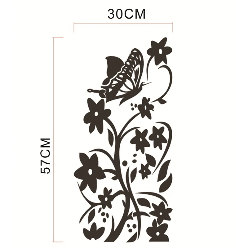 2021 High Quality Wall Sticker Creative Refrigerator Butterfly Pattern Stickers Home Decor Wallpaper | Дом и сад